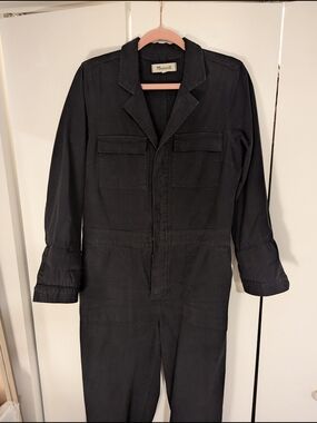 Madewell Men's Black Utility Jumpsuit Jacket